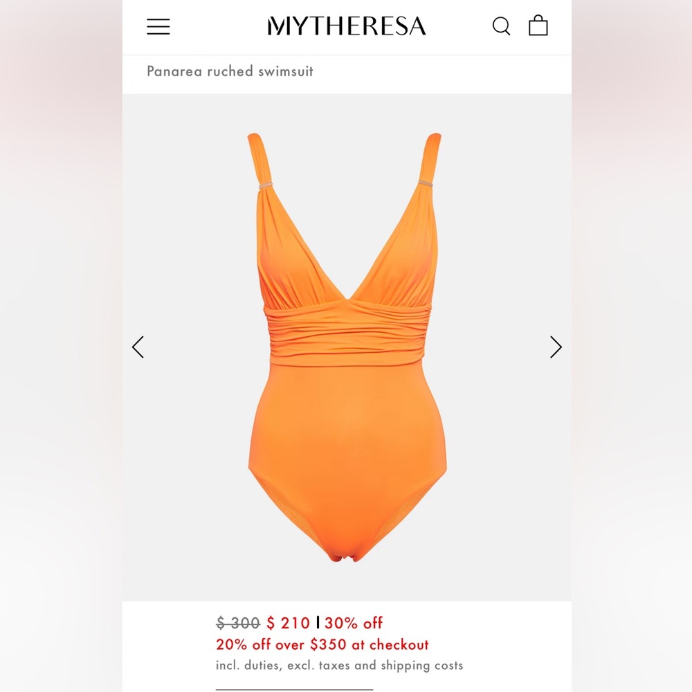 Melissa Odabash Vibrant Orange Swimsuit